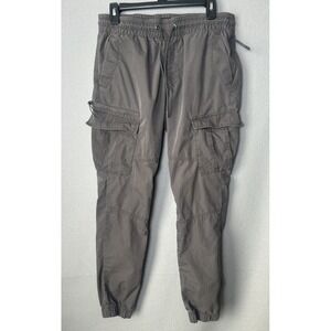 Express Gray Joggers Cargo Pull On Stretch  Utility Gorpcore Granola Girl Sz S